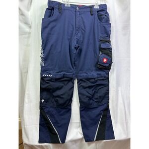 Engelbert Strauss Work Pants Navy Blue Men Size27 Cargo Pockets Utility Workwear